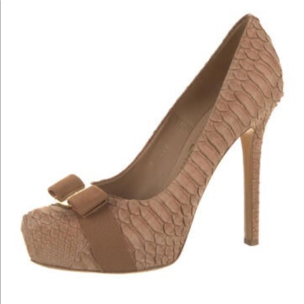 Salvatore Ferragamo Python Pumps - image 4